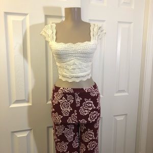 Charlotte Russe White crop top